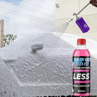 LESS - Shampoo Automotivo 500ml - 1L de Produto P/ até 100L de água.