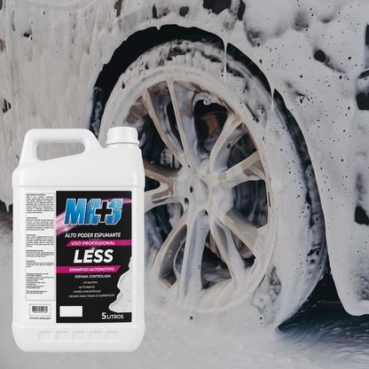 LESS - Shampoo Automotivo 5LTs - 1L de Produto P/ até 100L de água.