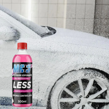 LESS - Shampoo Automotivo 500ml - 1L de Produto P/ até 100L de água.
