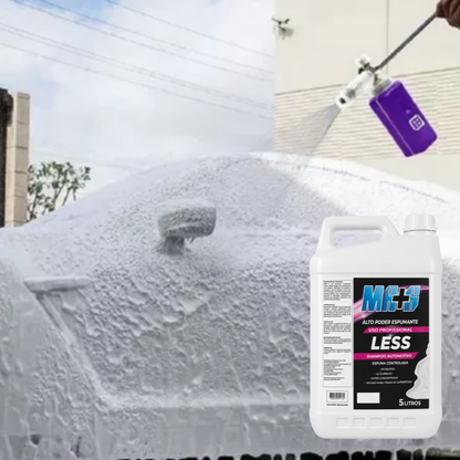 LESS - Shampoo Automotivo 5LTs - 1L de Produto P/ até 100L de água.