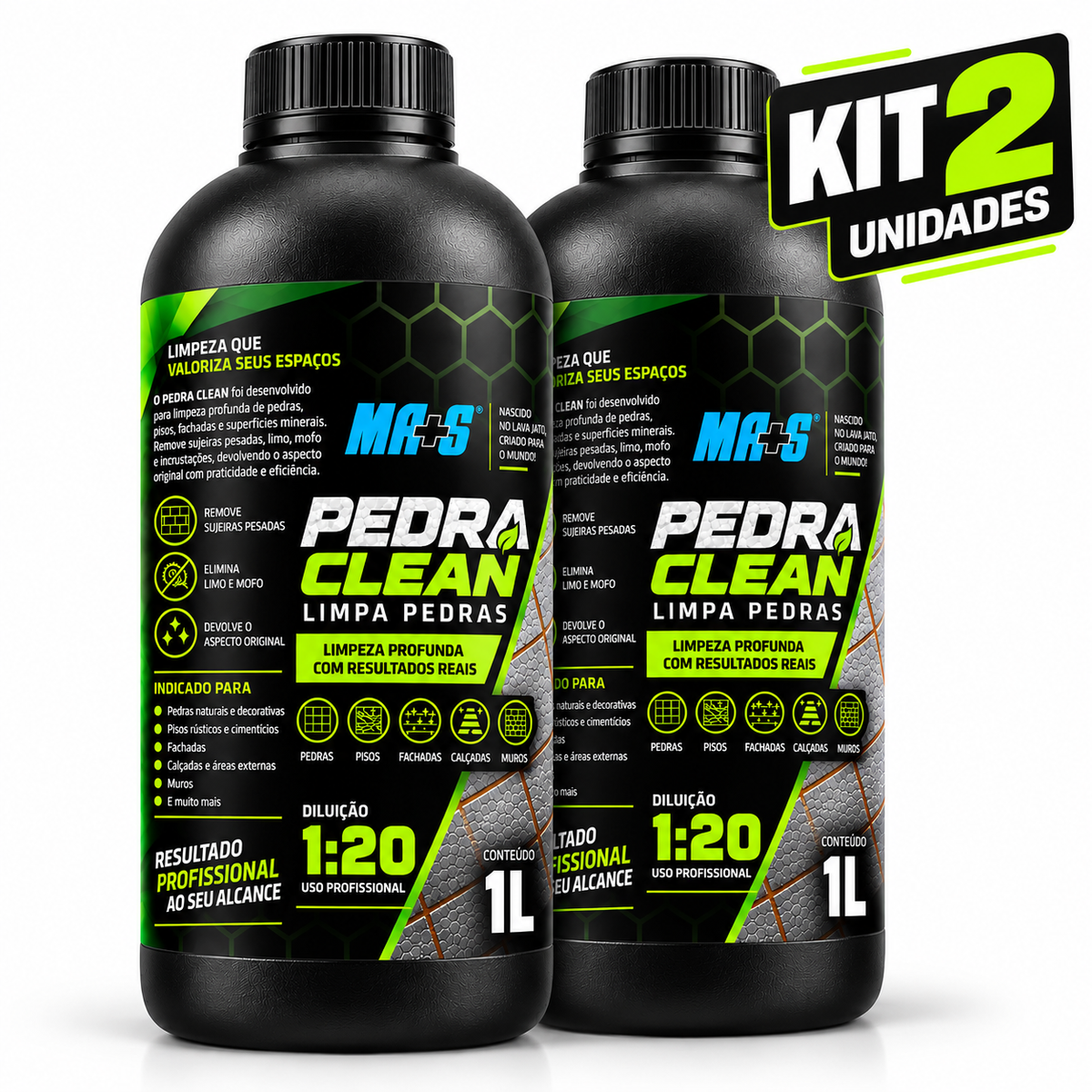 PedraClean 1:20 | Limpa Pedras Concentrado